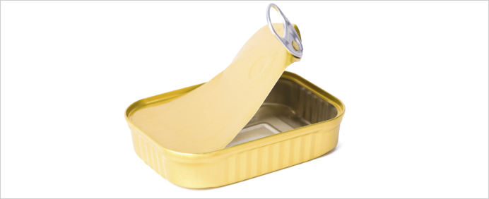 통조림 통조림 내부의 플라스틱 필름 코팅은 고온을 견딜 수 있는 폴리이미드(PI)를 사용합니다.