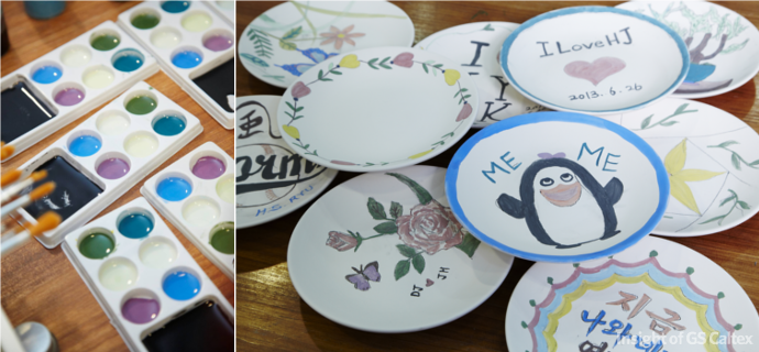 도자기공방 각자의 개성만큼이나 다양하게 완성된 GS칼텍스 원유팀의 핸드페인팅 도자기 작품!