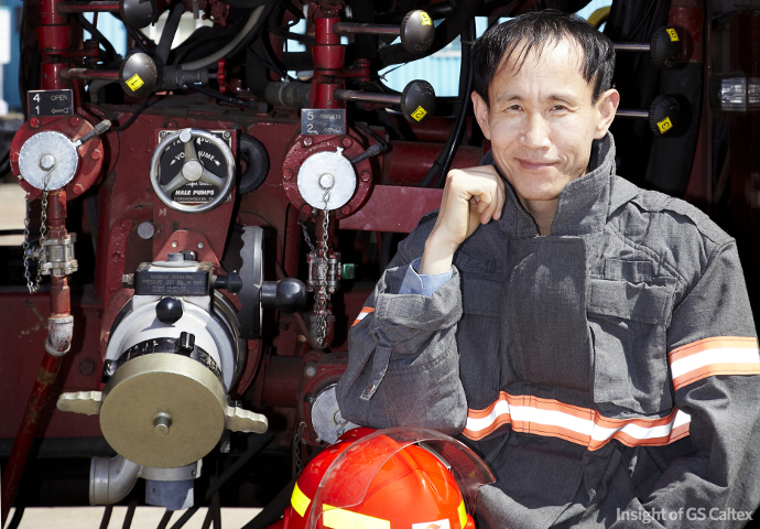 GSC 소방대장 소방대장을 하는 동안 뒤를 이을 능력있는 후배를 양성하는 것이 목표하고 말하는 이영식 소방대장