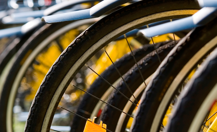 자전거 휠 자전거 휠의 모습