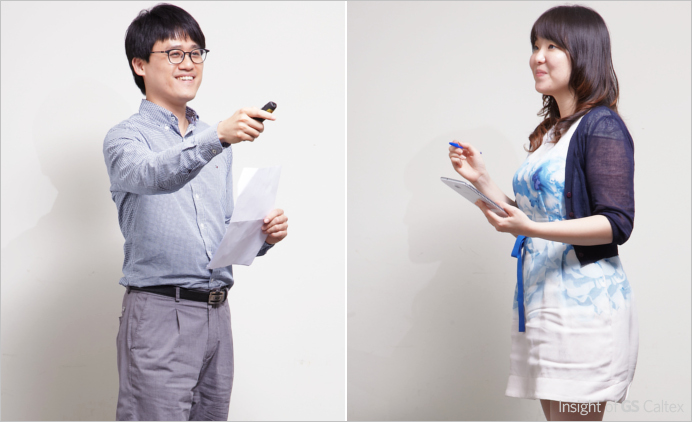 프레젠테이션, PT GS칼텍스 S&T 최적화 팀, 이민호 과장, 조직문화 팀, 윤혜령 사원