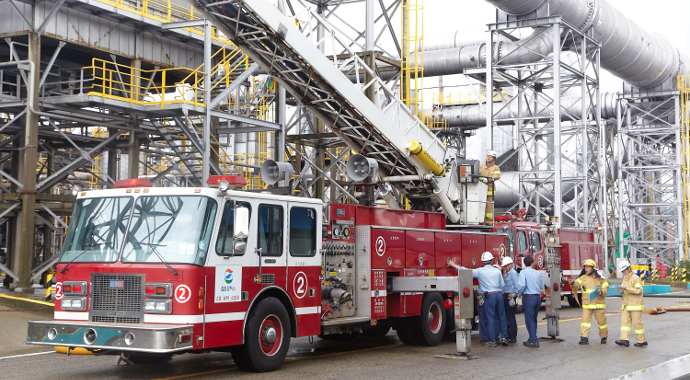 소방훈련 GS칼텍스 비상대응팀