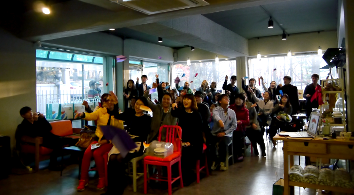 종이비행기 이야기 전시회 현장